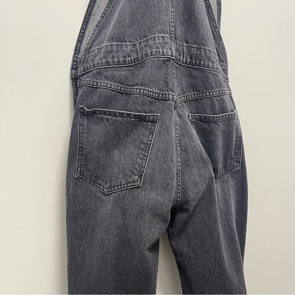 Frame Denim Classic Straight Leg Blackwater Overalls Size X-Small - Picture 10 of 16